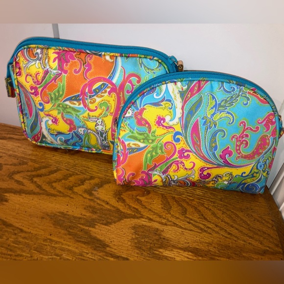 Lauren Ralph Lauren Handbags - 2 - Lauren Ralph Lauren Colorful Paisley Cosmetic Bags